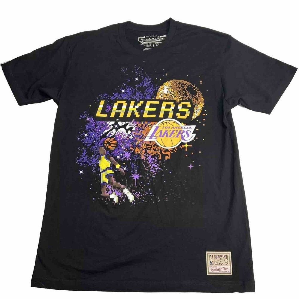 Los Angeles Lakers Mitchell & Ness Gameverse Men's T-Shirt Sz L Hardwood Classic